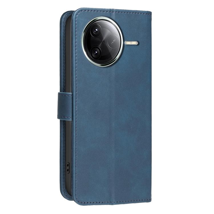 For Redmi K80 / K80 Pro / Poco F7 Pro 5G Solid Color Calfskin Texture RFID Vegan Leather Phone Case