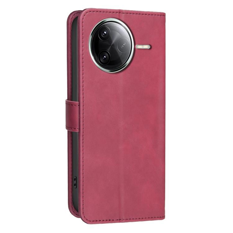 For Redmi K80 / K80 Pro / Poco F7 Pro 5G Solid Color Calfskin Texture RFID Vegan Leather Phone Case