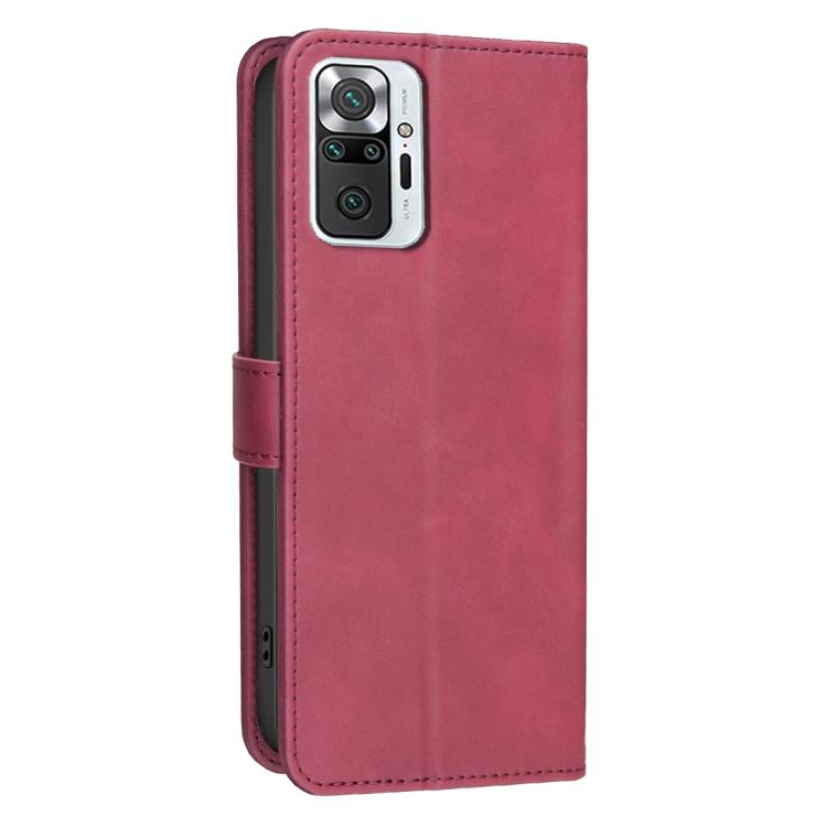 For Redmi Note 10 Pro / 10 Pro Max Solid Color Calfskin Texture RFID Vegan Leather Phone Case