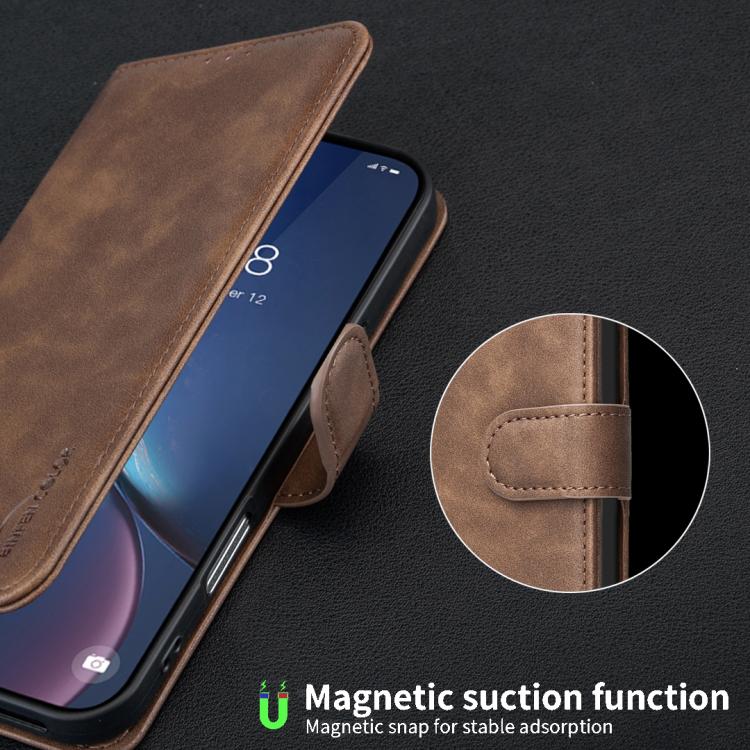 For Redmi Note 12 5G Global / Poco X5 Solid Color Calfskin Texture RFID Vegan Leather Phone Case