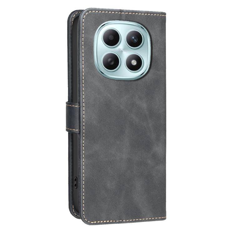 For Redmi Note 15 Pro 4G Global 163.2mm Solid Color Calfskin Texture RFID Vegan Leather Phone Case