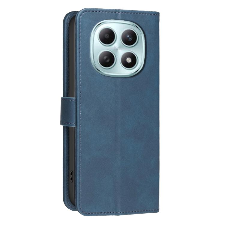 For Redmi Note 15 Pro 4G Global 163.2mm Solid Color Calfskin Texture RFID Vegan Leather Phone Case