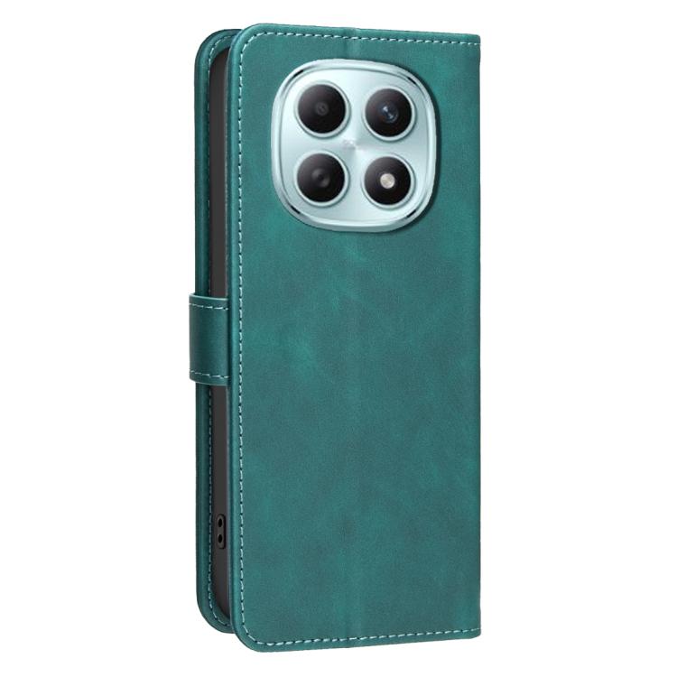 For Redmi Note 15 Pro 4G Global 163.2mm Solid Color Calfskin Texture RFID Vegan Leather Phone Case