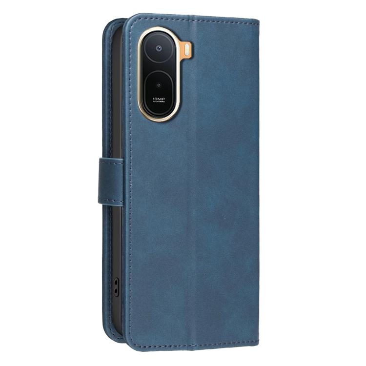 For Redmi A7 Pro 171mm / Poco C85x 5G Solid Color Calfskin Texture RFID Vegan Leather Phone Case