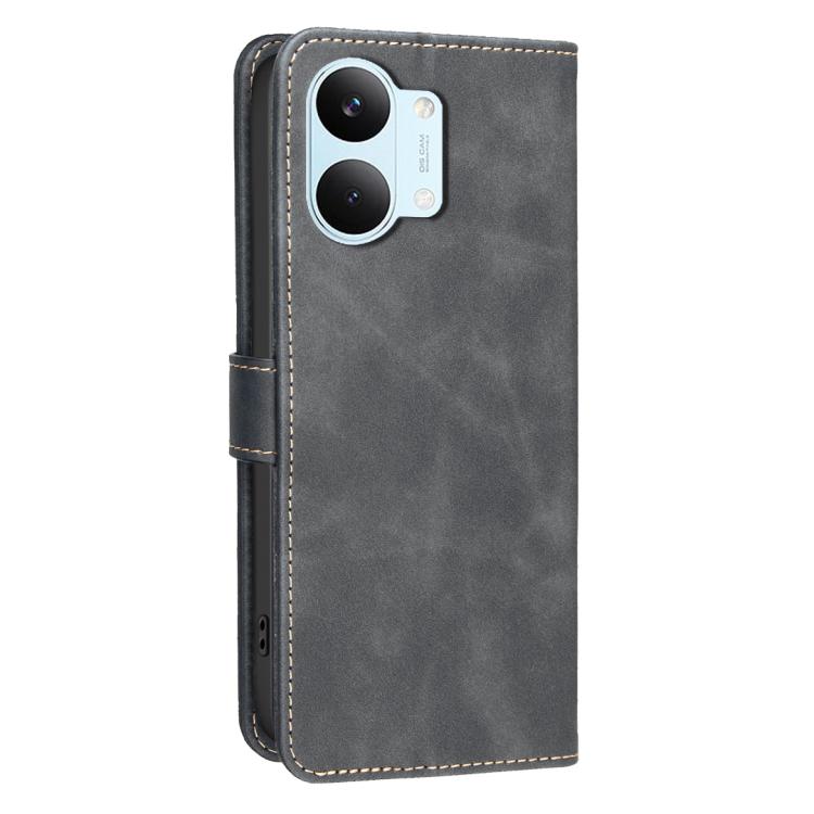 For Redmi Tubo 5 Max / Poco X8 Pro Max Solid Color Calfskin Texture RFID Vegan Leather Phone Case