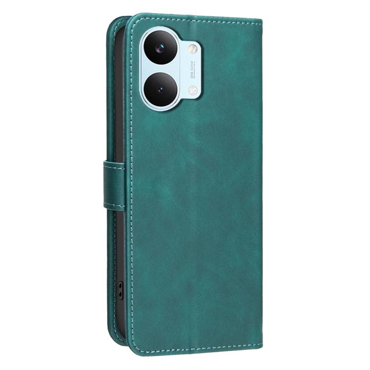 For Redmi Tubo 5 Max / Poco X8 Pro Max Solid Color Calfskin Texture RFID Vegan Leather Phone Case