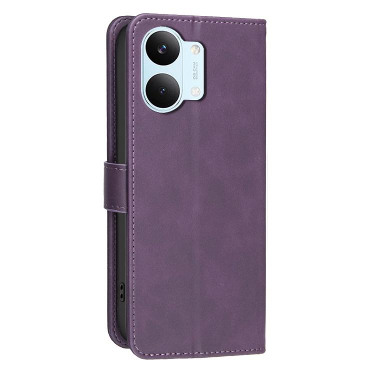 For Redmi Tubo 5 Max / Poco X8 Pro Max Solid Color Calfskin Texture RFID Vegan Leather Phone Case