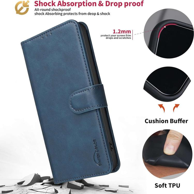 For Redmi 15a 5G Solid Color Calfskin Texture RFID Vegan Leather Phone Case