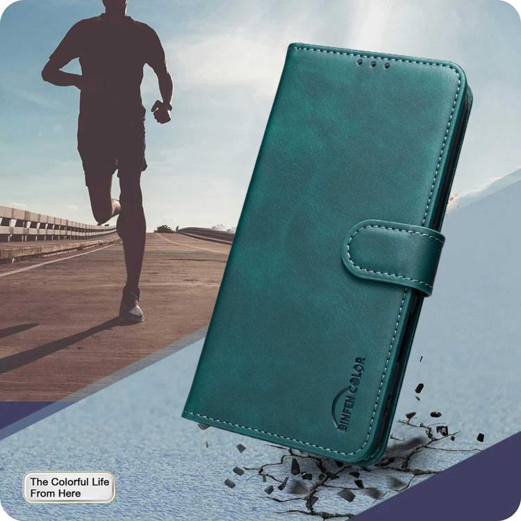 For Redmi 15a 5G Solid Color Calfskin Texture RFID Vegan Leather Phone Case