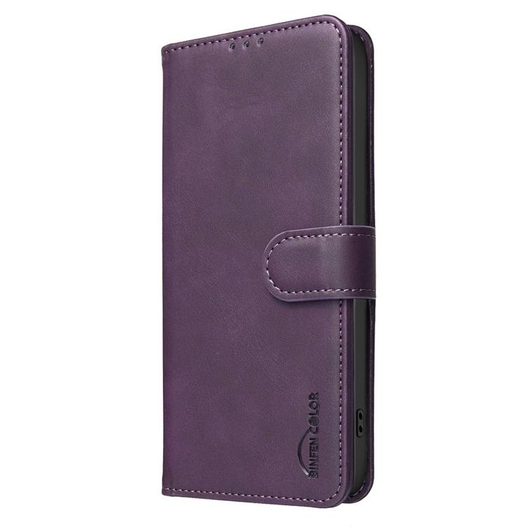 For Redmi 15a 5G Solid Color Calfskin Texture RFID Vegan Leather Phone Case