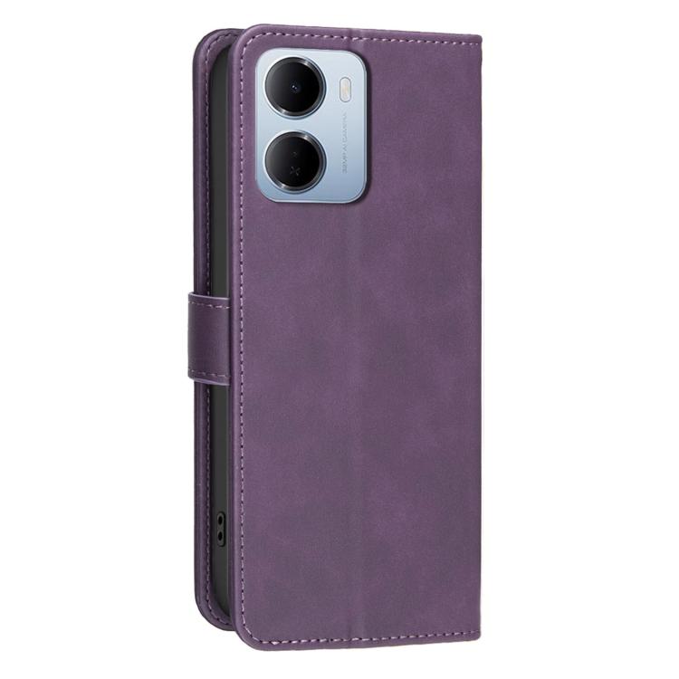 For Redmi 15a 5G Solid Color Calfskin Texture RFID Vegan Leather Phone Case