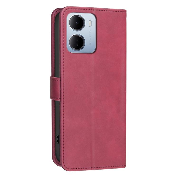 For Redmi 15a 5G Solid Color Calfskin Texture RFID Vegan Leather Phone Case