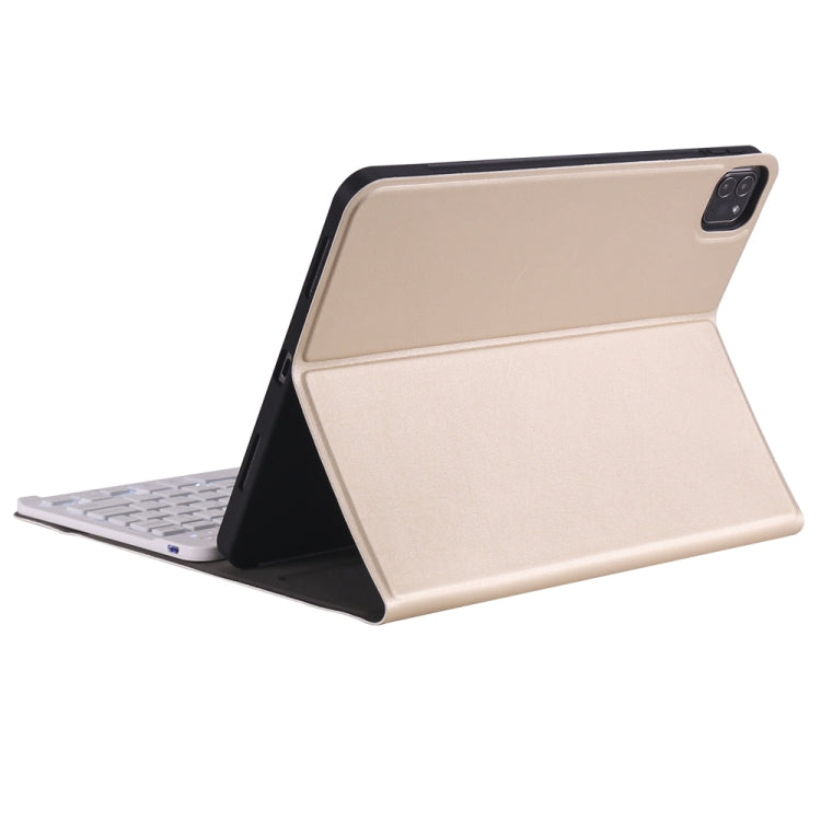 A098BS Detachable Ultra-thin Backlight Bluetooth Keyboard Tablet Case for iPad Air 4 10.9 inch (2020), with Stand & Pen Slot