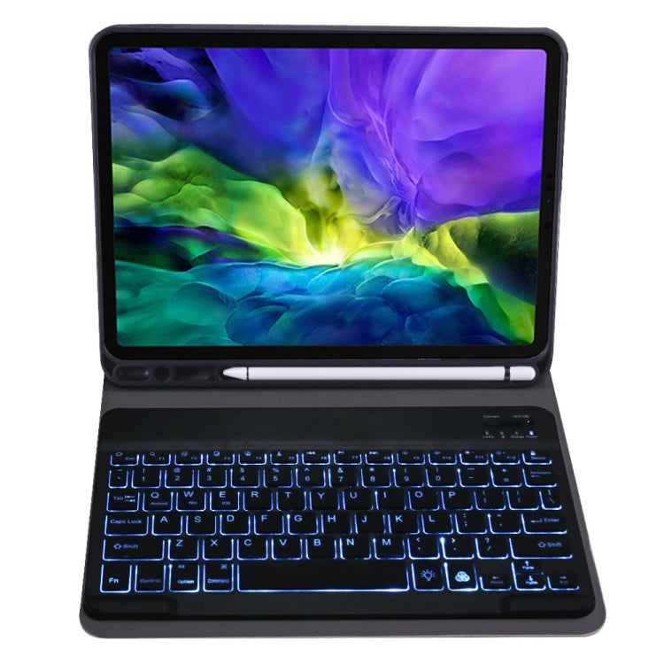A098BS Detachable Ultra-thin Backlight Bluetooth Keyboard Tablet Case for iPad Air 4 10.9 inch (2020), with Stand & Pen Slot