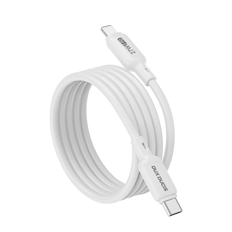 DUX DUCIS SILI Series 27W Type-C to 8 Pin Silicone Data Cable, Length: 1m
