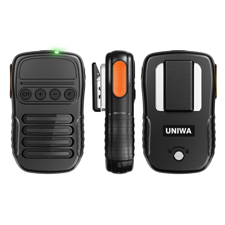 UNIWA BM008 BT5.2 Wireless Handheld Intercom PTT Microphone Walkie Talkie - Black