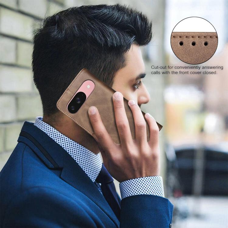 For Google Pixel 10 / 10 Pro / 9 / 9 Pro Solid Color Calfskin Texture RFID Vegan Leather Phone Case