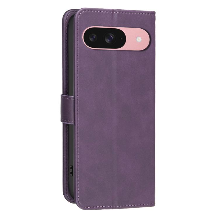 For Google Pixel 10 / 10 Pro / 9 / 9 Pro Solid Color Calfskin Texture RFID Vegan Leather Phone Case