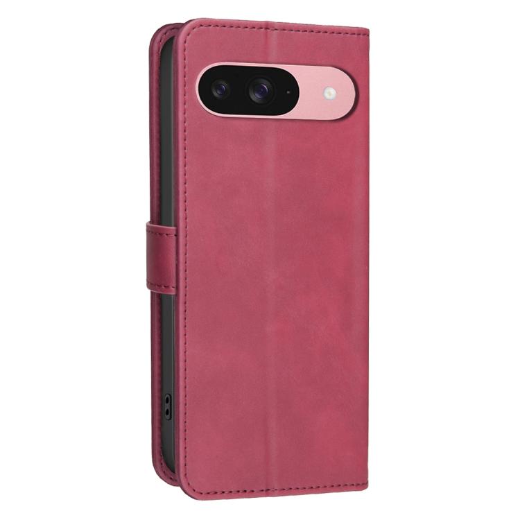 For Google Pixel 10 / 10 Pro / 9 / 9 Pro Solid Color Calfskin Texture RFID Vegan Leather Phone Case