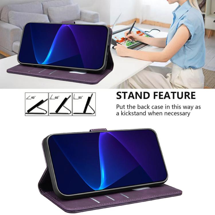 For Google Pixel 10 Pro XL / 9 Pro XL Solid Color Calfskin Texture RFID Vegan Leather Phone Case