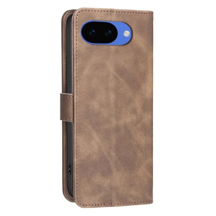 For Google Pixel 10a Solid Color Calfskin Texture RFID Vegan Leather Phone Case