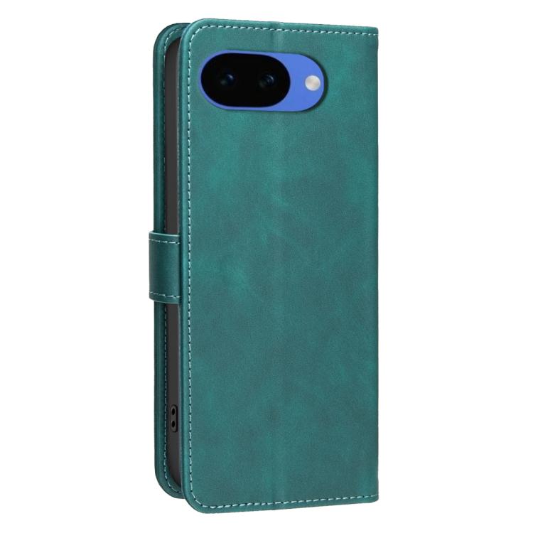 For Google Pixel 10a Solid Color Calfskin Texture RFID Vegan Leather Phone Case