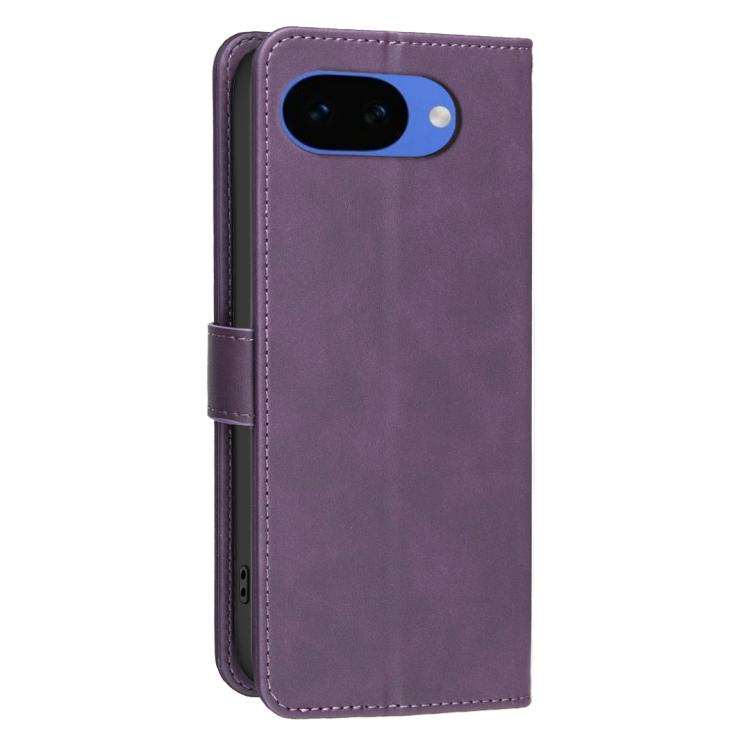 For Google Pixel 10a Solid Color Calfskin Texture RFID Vegan Leather Phone Case