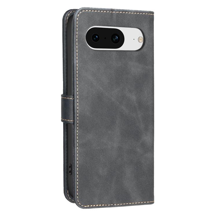 For Google Pixel 8 Solid Color Calfskin Texture RFID Vegan Leather Phone Case