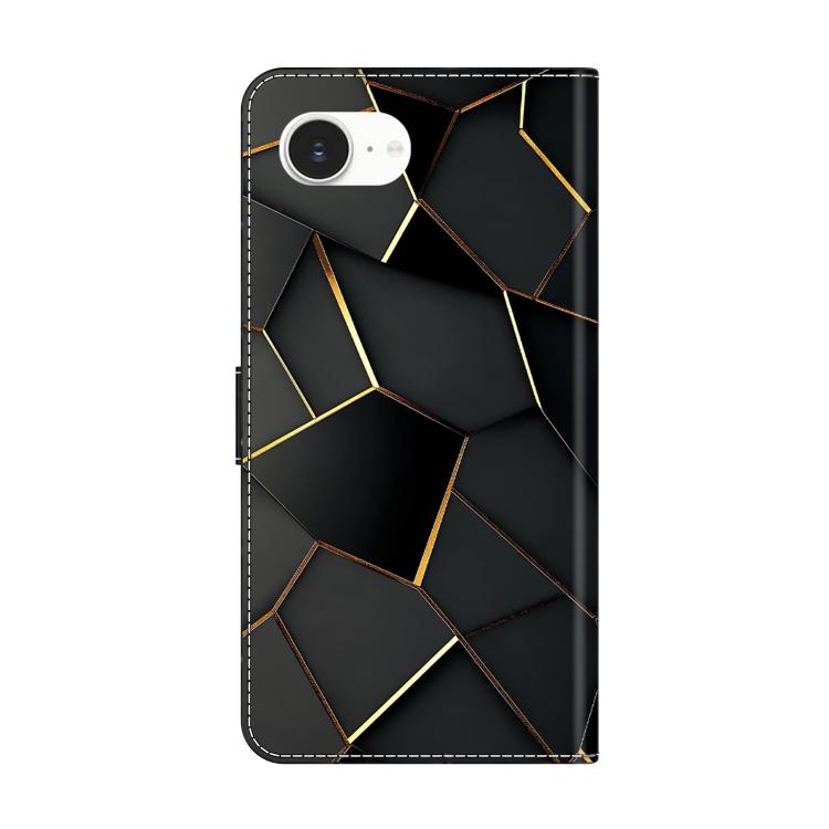 For iPhone 17e / 16e Crystal-Like Painted Vegan Leather Phone Case