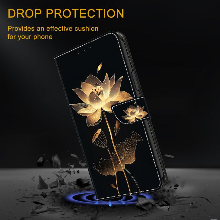 For iPhone 17 Crystal-Like Painted Vegan Leather Phone Case