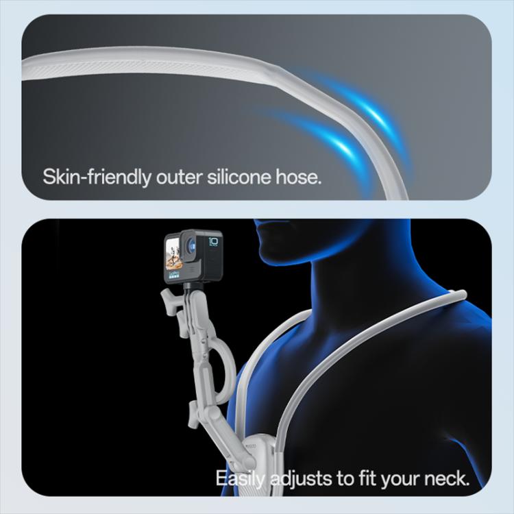 Yesido C332 Multifunctional Magnetic Neck Hanger Shooting Holder - White