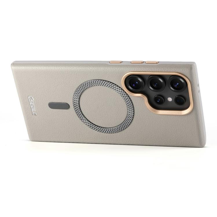 For Samsung Galaxy S25 Ultra 5G ESEBLE L2 Litchi Texture Metal Lens Magnetic Phone Case