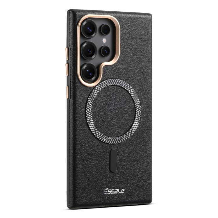 For Samsung Galaxy S26 Ultra 5G ESEBLE L2 Litchi Texture Metal Lens Magnetic Phone Case