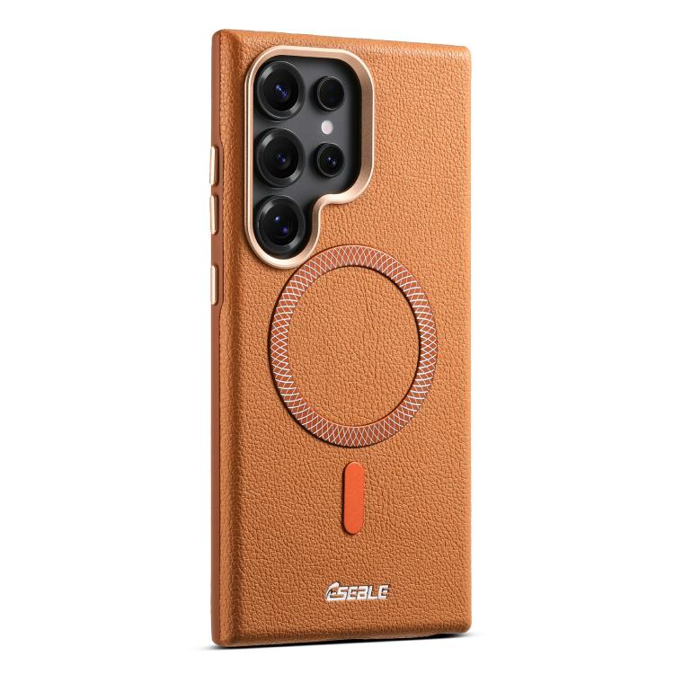 For Samsung Galaxy S26 Ultra 5G ESEBLE L2 Litchi Texture Metal Lens Magnetic Phone Case