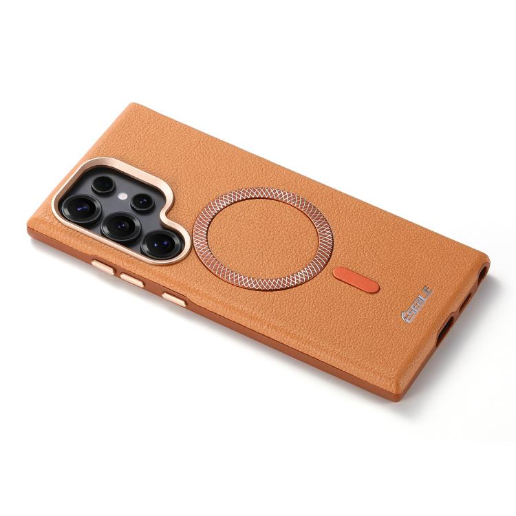 For Samsung Galaxy S26 Ultra 5G ESEBLE L2 Litchi Texture Metal Lens Magnetic Phone Case