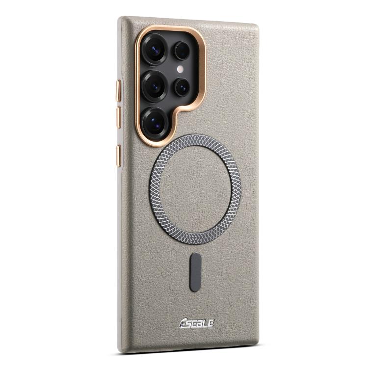 For Samsung Galaxy S26 Ultra 5G ESEBLE L2 Litchi Texture Metal Lens Magnetic Phone Case