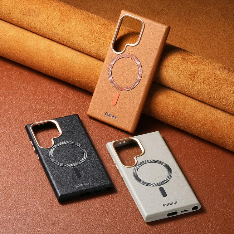 For Samsung Galaxy S26 Ultra 5G ESEBLE L2 Litchi Texture Metal Lens Magnetic Phone Case