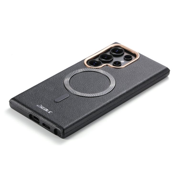 For Samsung Galaxy S24 5G / S25 5G ESEBLE L2 Litchi Texture Metal Lens Magnetic Phone Case