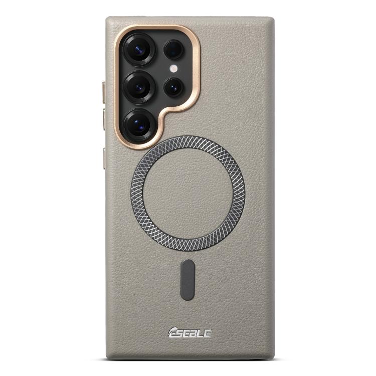 For Samsung Galaxy S24 5G / S25 5G ESEBLE L2 Litchi Texture Metal Lens Magnetic Phone Case