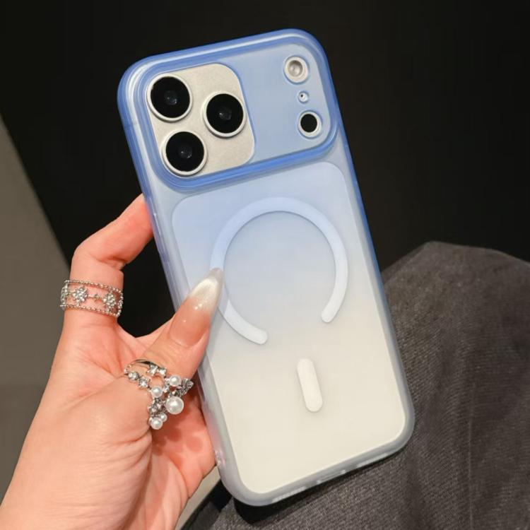 For iPhone 17 Pro Max Frosted Gradient TPU Magnetic Phone Case