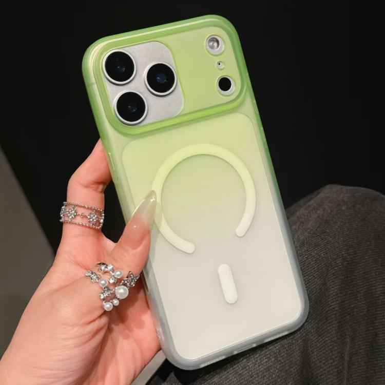For iPhone 17 Pro Frosted Gradient TPU Magnetic Phone Case