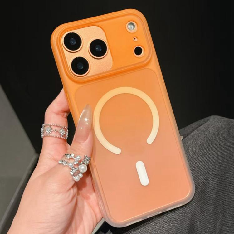 For iPhone 17 Pro Frosted Gradient TPU Magnetic Phone Case