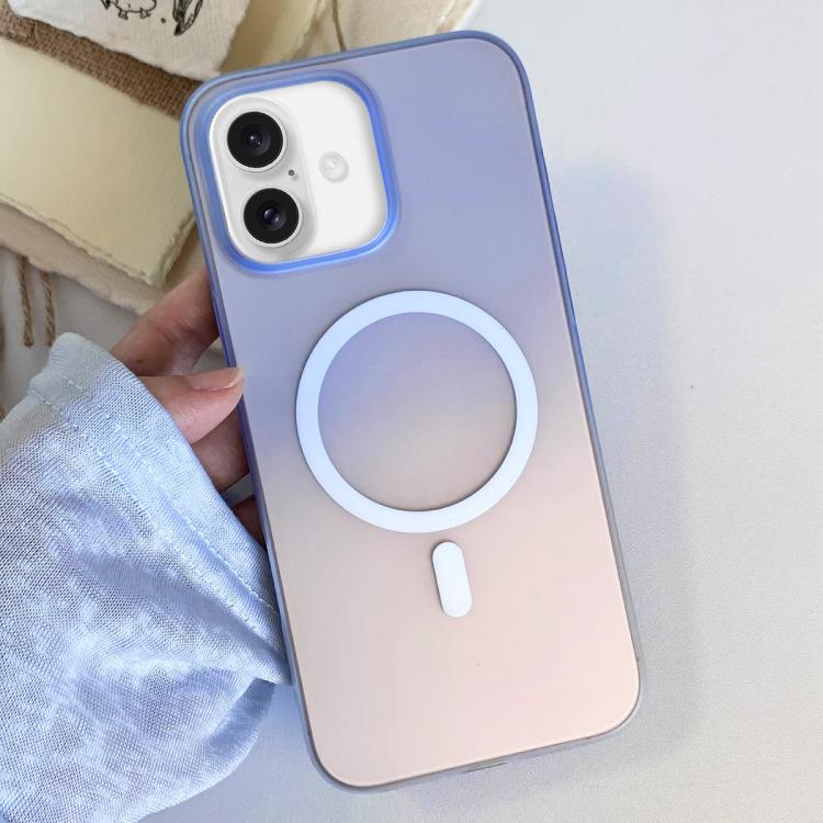 For iPhone 17 Frosted Gradient TPU Magnetic Phone Case