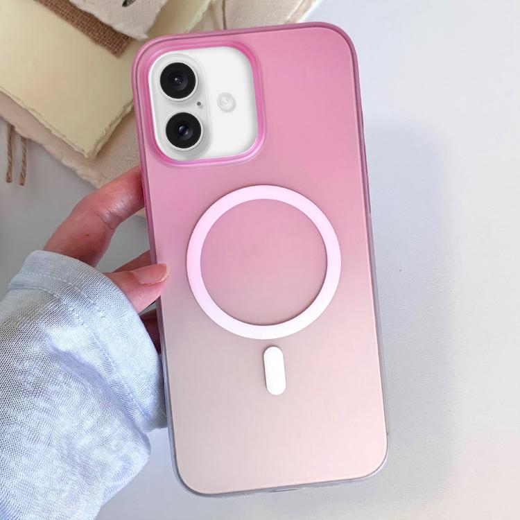 For iPhone 17 Frosted Gradient TPU Magnetic Phone Case