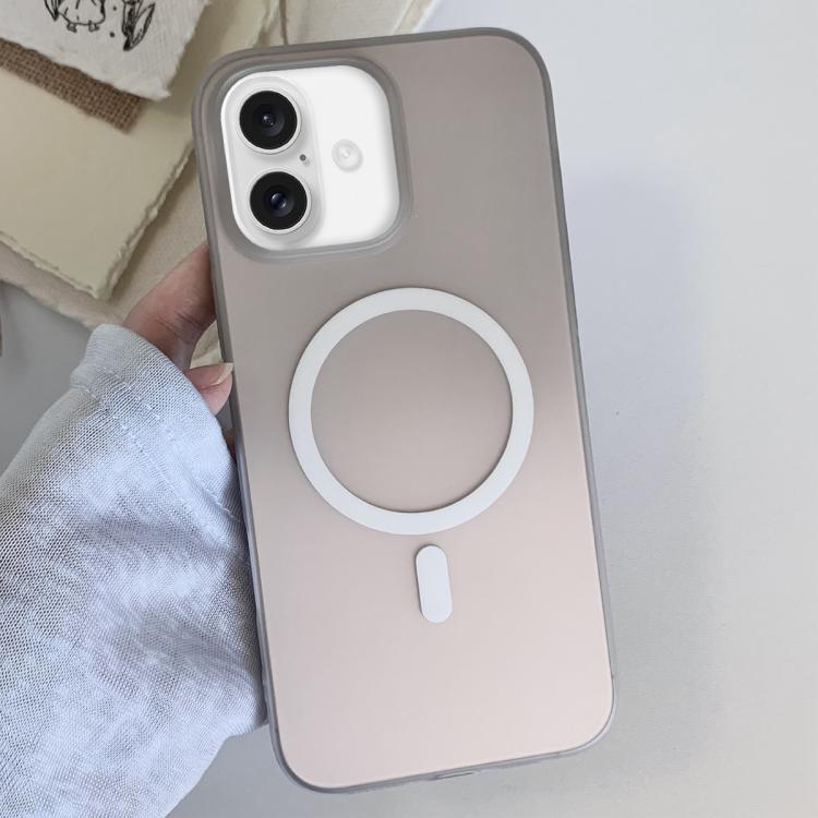 For iPhone 17 Frosted Gradient TPU Magnetic Phone Case