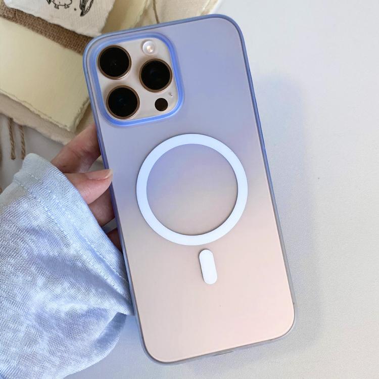 For iPhone 16 Pro Frosted Gradient TPU Magnetic Phone Case