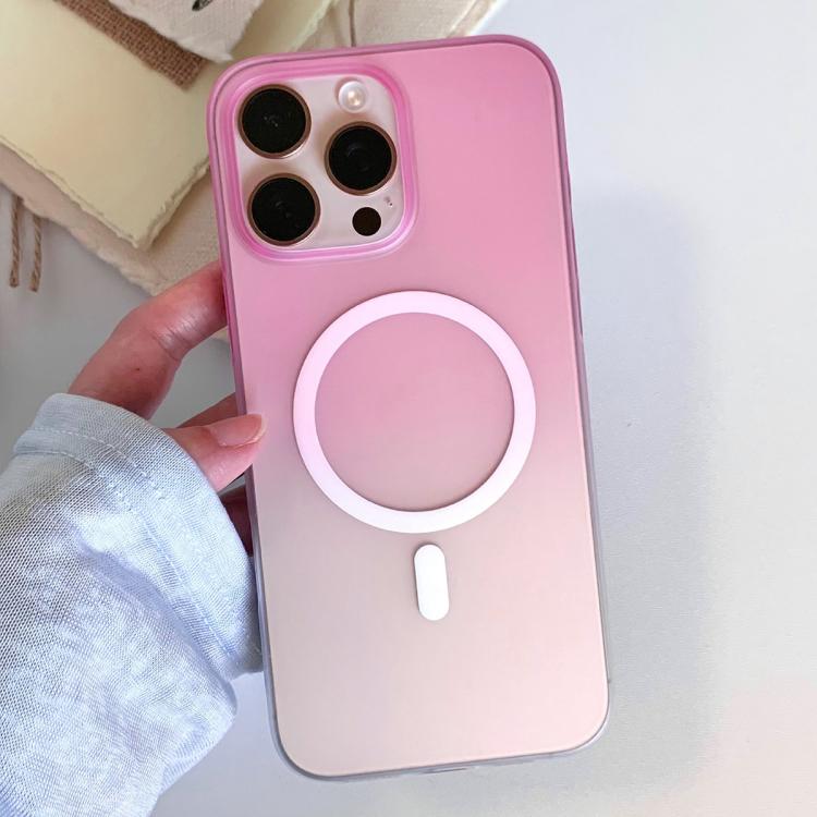 For iPhone 16 Pro Frosted Gradient TPU Magnetic Phone Case