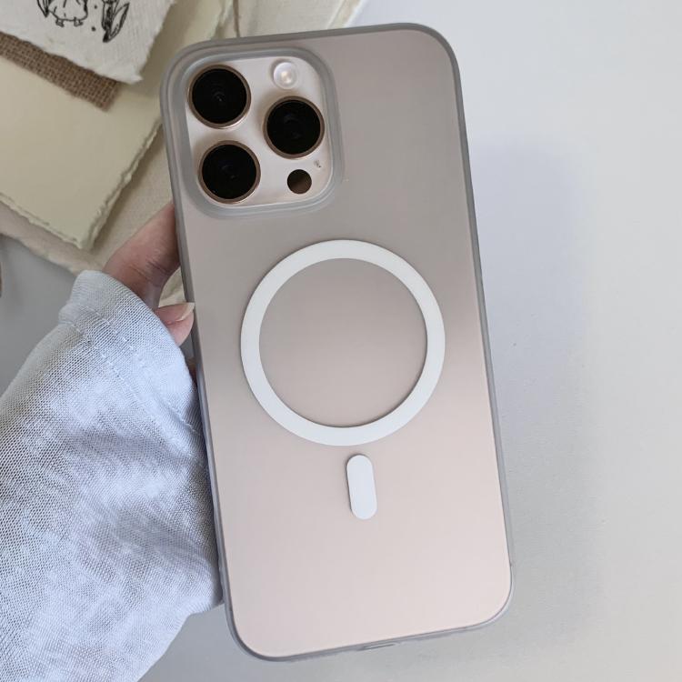 For iPhone 16 Pro Frosted Gradient TPU Magnetic Phone Case