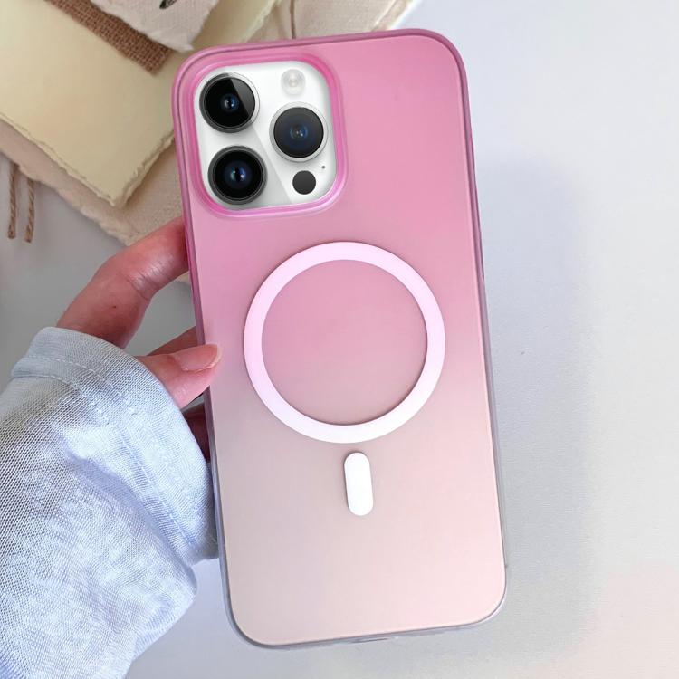 For iPhone 13 Pro Max Frosted Gradient TPU Magnetic Phone Case