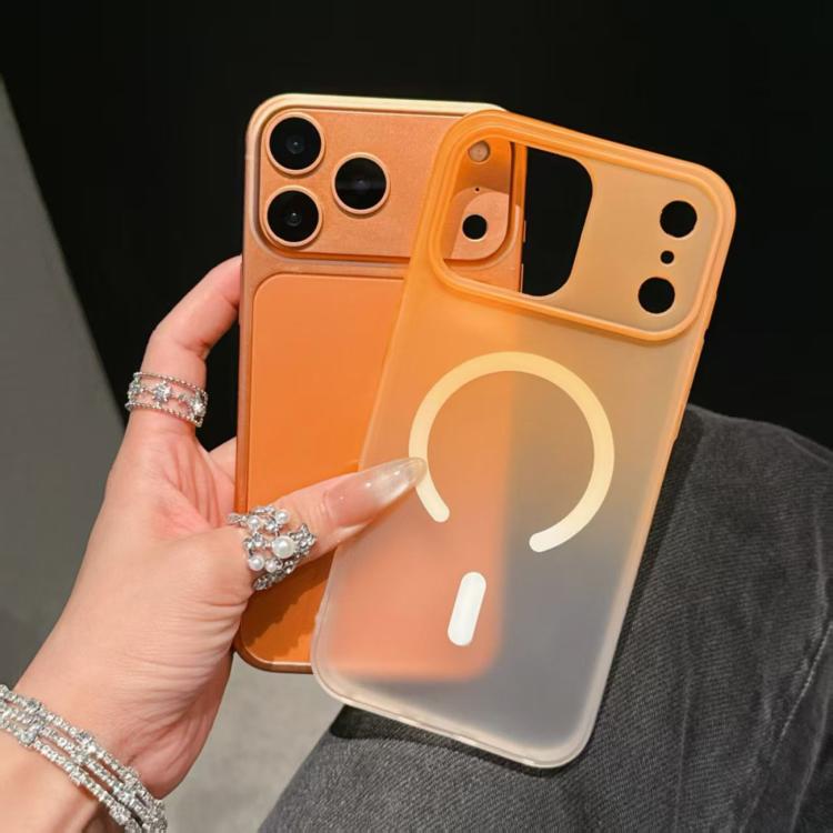 For iPhone 13 Pro Frosted Gradient TPU Magnetic Phone Case